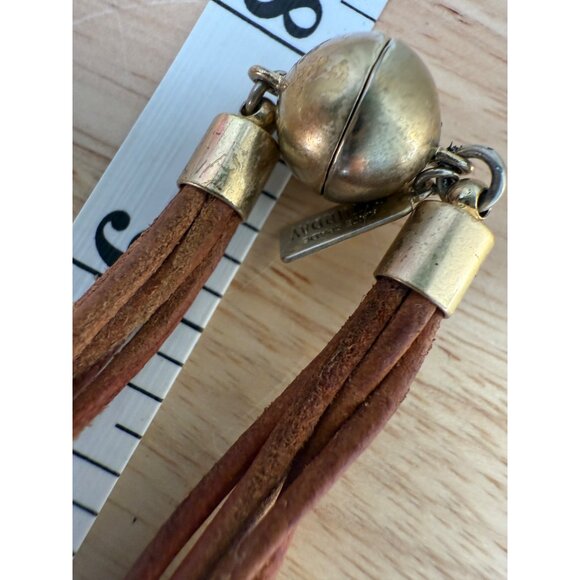 Kate Spade Saturday New York Beaded Confetti Statement Necklace W/ Leather Cord - Picture 12 of 16